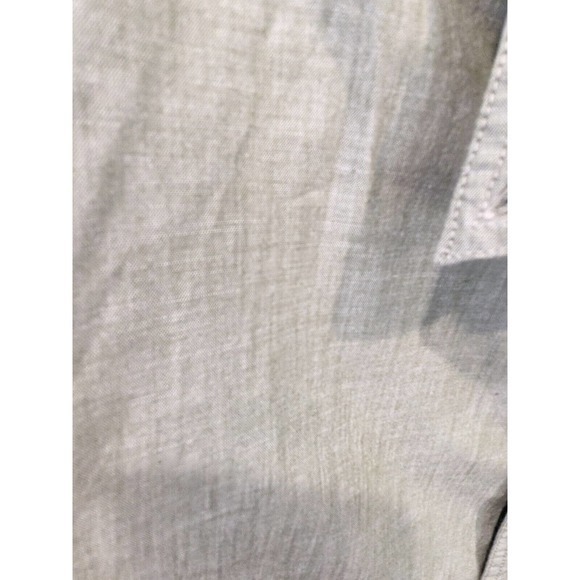 Lands End Button‎ Down Shirt Size Large Long Sleeve Collared Grey/Green - Picture 3 of 6